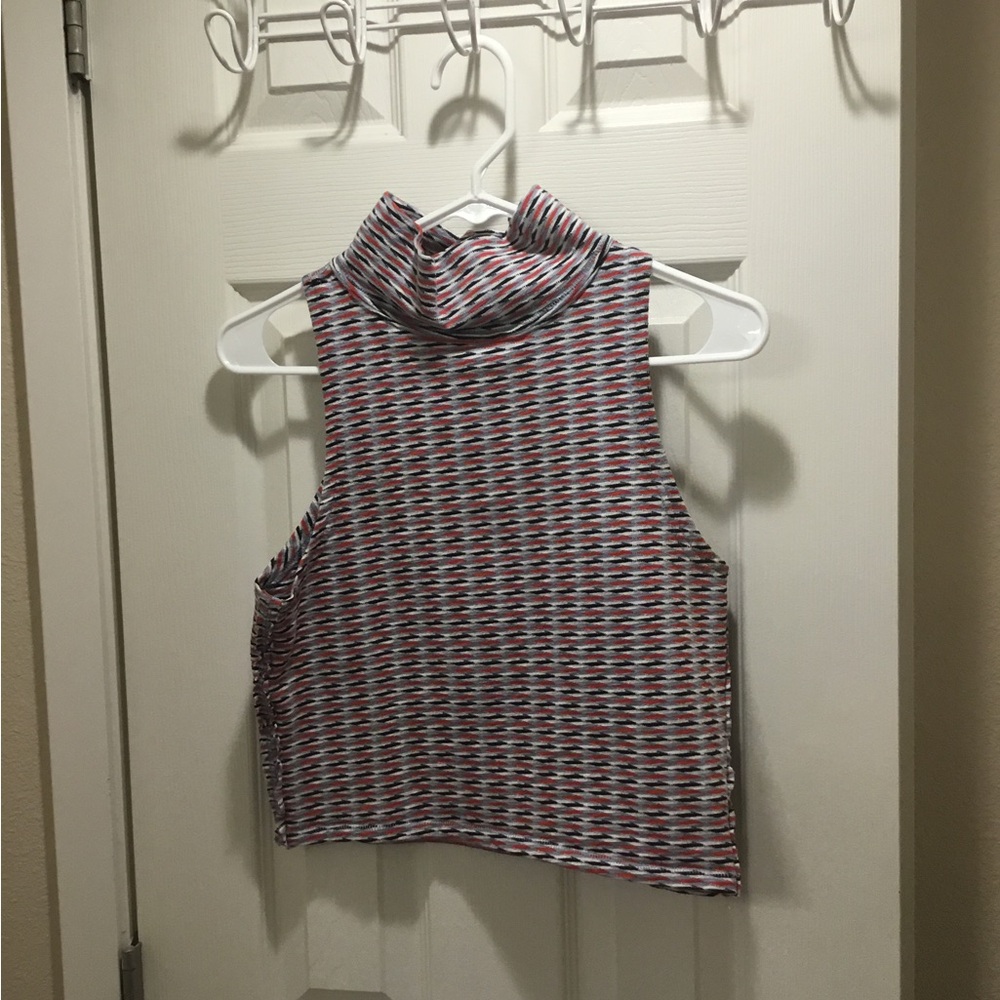 Free People Multicolor High Neck Tank Top